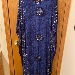 NWOT Saybury Caftan. Blue and white